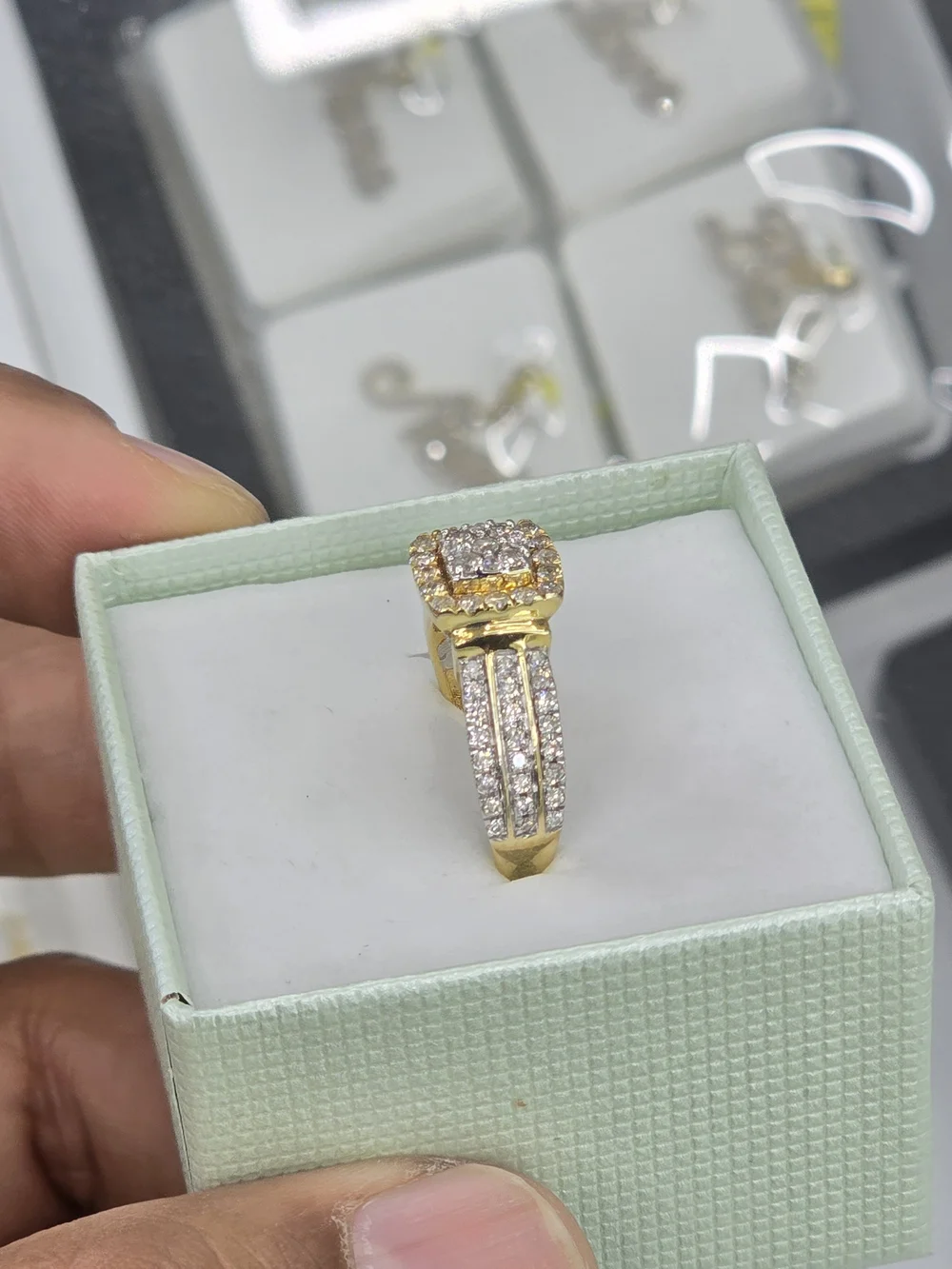 Real Diamond 10k Gold Ring For Women